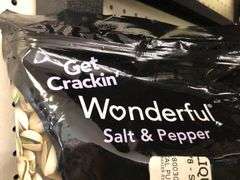 2) Wonderful Salt And Pepper Pistachios