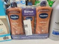 Aveeno Baby Wash & Shampoo, Vaseline Moisturizer, Nexxus Leave-In Spray and Conditioner, Nexxus Sham