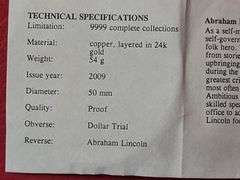 2) Abraham Lincoln Image Changing Coins, 2) Abraham Lincoln Presidential Dollar Trial Coins