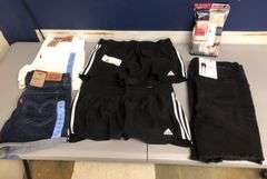 2) Levi Strauss Short, 2) Adidas Short, Seven7 Bermuda Short, Reebok Seamless Hipsters