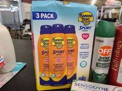 Sensodyne, Band-Aid, Off, Nexxus Conditioner, Banana Boat Sun Screen
