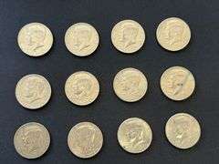 12) Kennedy Half Dollars
