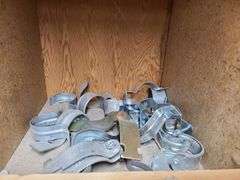 Contents of Top Two Bins: EMT Couplers, EMT Connectors, Angle Couplers, Locknuts, Nipples and More