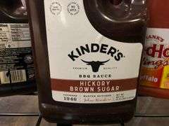 French's Worcestershire Sauce, Kinder's BBQ Sauce, Frank's Red Hot Buffalo Sauce