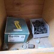Contents of Shelves: Adaptabel, Door Release, Back Box, Metal Brackets, BX Connectors, Grounding Bus