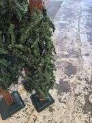 3) Wooden Holiday Trees, 3) Wreaths