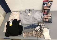 2) Reebok Hipsters, Half Zip Pullover, 2) Jogger, CuddlDuds Socks