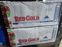2) Red Gold Tomato Ketchup Case of Packets