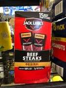 2) Planters Peanut Packs, Jack Links Original Beef Steaks