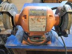 Work Bench with 6" Bench Grinder and Bench Vise