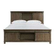 *King Sized Society Den Jack Platform Storage Bed in Walnut