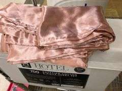 Hotel Egyptian Cotton Sheet Set King, 2) Silk Pillow Cases