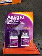 3 Pack Q-tips, Systane Lubricating Eye Drops, Bengay Tropical Analgesic Cream, Allegra Allergy 24HR,