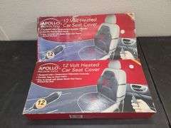 2) Apollo 12 Volt Heated Car Seat Covers