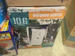 Inflatable Outdoor Screen with Built-In Stand