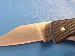 4) Folding Pocket Knives, 1) Leather Sheath