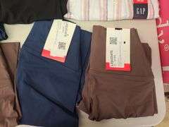 9) Jacket, Leggings, Knit Pull Over, Button Down Shirt