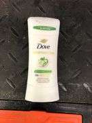 Dove pink Bar Soap, Dove Advanced Care Deodorant, Bic Silky Touch Razors, Gillette Sensitive Shave C