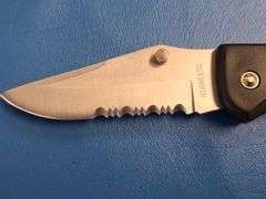 4) Folding Pocket Knives, 2) Sheaths, 1) Folding Multi Tool