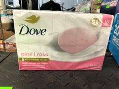 Dove pink Bar Soap, Dove Advanced Care Deodorant, Bic Silky Touch Razors, Gillette Sensitive Shave C