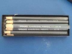 10) Bienfang Watercolor 11"x15" Art Paper, 6) Prang Charcoal Pencils