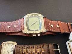 3) Watches, Cameo Clip Earrings