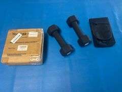 Heavy Duty Phone Holster, 5lb Dumbbells, Metal Resistance Band Handles