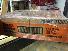 Top Ramen Chicken, Bush's Best Kidney Beans, Campbell's Cream Of Mushroom Soup, Campbell's Chicken N