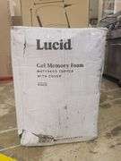 Twin Lucid Limited 4" Gel Memory Foam Topper with Cover