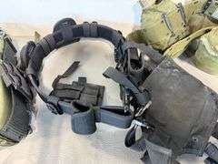 Canteens in Carrier Belt, 2) Duffle Bags, Utility Belt