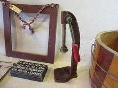 Wood Bucket, Bottle Capper, Frame, More