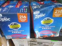 2) Ziploc Quart Sized Storage Bags 4-Packs