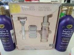 2) Shampoo, Gillette Venus Razor, Nexxus Leave-In Spray, Body Cream