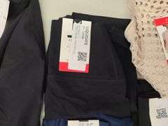 9) Jacket, Leggings, Knit Pull Over, Button Down Shirt