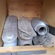 Contents of Bins: Electrical Switch Boxes, Conduit Access Boxes, Floor Box Assembly, Wire Connectors