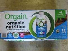 2) Orgain Plant Protein Shake 12 Pack