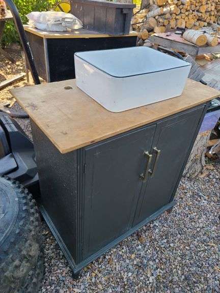 Bathroom Sink and Cabinet