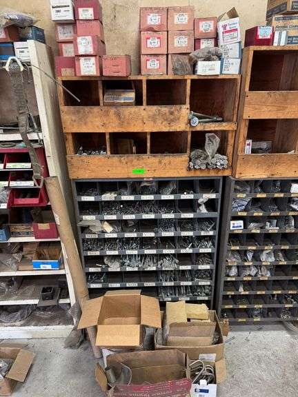 Organized Lag Screws, Bolts, Tube Pieces