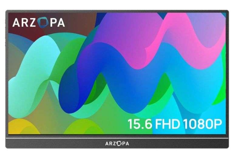 Arzopa 15.6" HDR IPS Display, Full HD, Portable Monitor