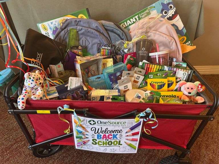 Welcome Back to School Cart