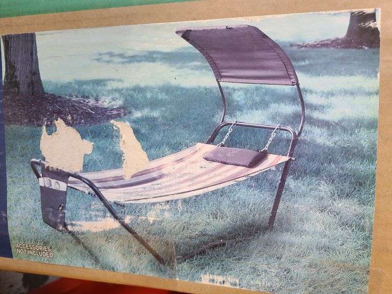 Fabric Hammock with Canopy