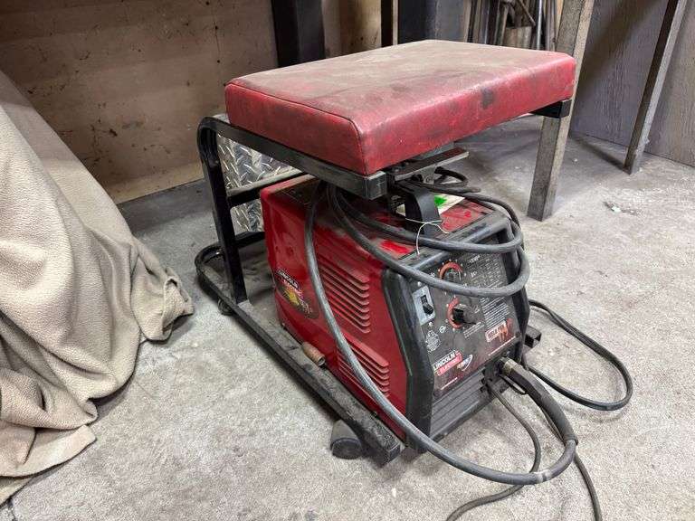 Lincoln Electric Weld-Pak 175 HD, Rolling Tank / Seat Cart