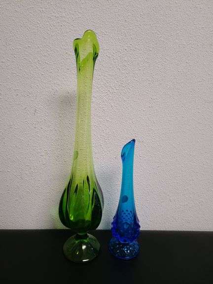 Fenton Swung Vase, LE Smith Swung Vase