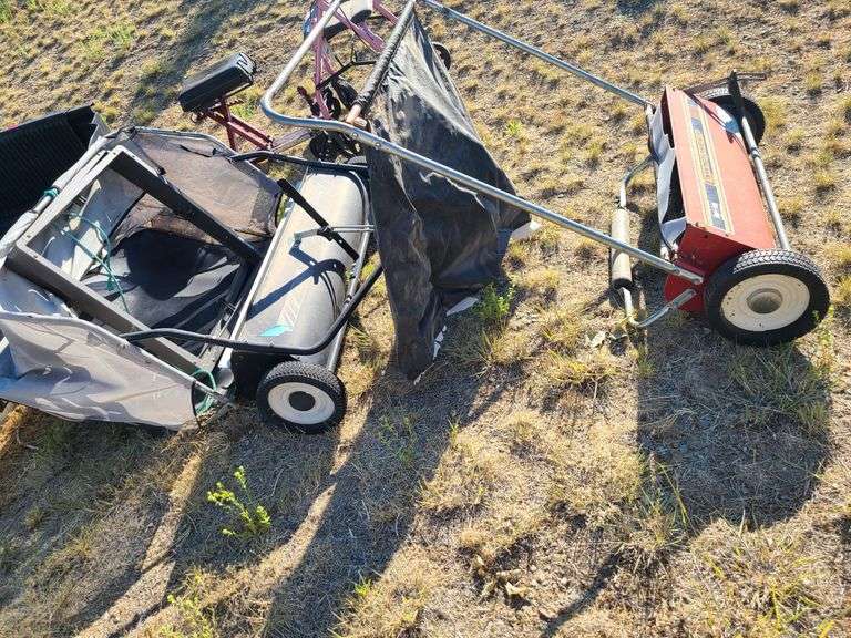Lawn Sweeper, Tow Style Lawn Mower