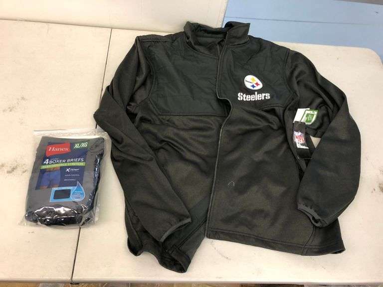 Dunbrooke Steelers NFL Jacket, Hanes Boxer Briefs