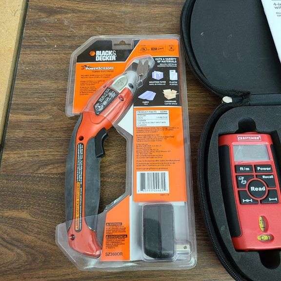 Craftsman 4-in-1 Level w/Laser Trac, Black&Decker Cordless Electric ...