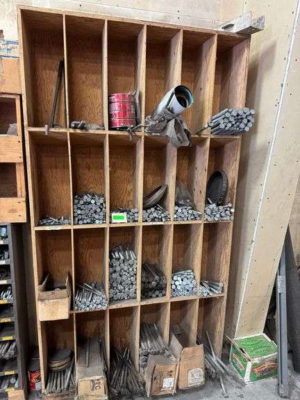 Varius Sized Lag Screws, Organizer Shelf