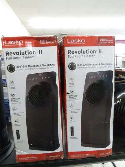 2) Lasko Revolution II Full Room Heater