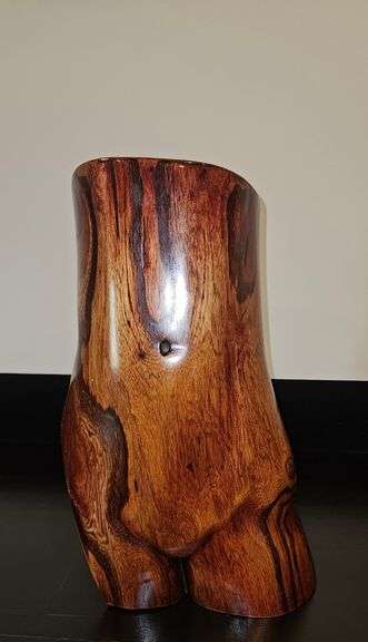 Solid Wood Sculpture Of Torso