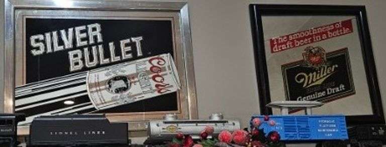 2) Beer Signs / Coors Light / Miller Lite